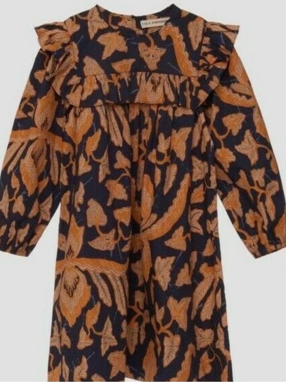 Ulla Johnson GIRLS Kids KIMAYA Floral Navy Blue Dress size 8